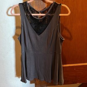 Lace peplum Torrid top 0x